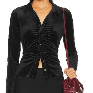 Free-people Women's Black Blouse